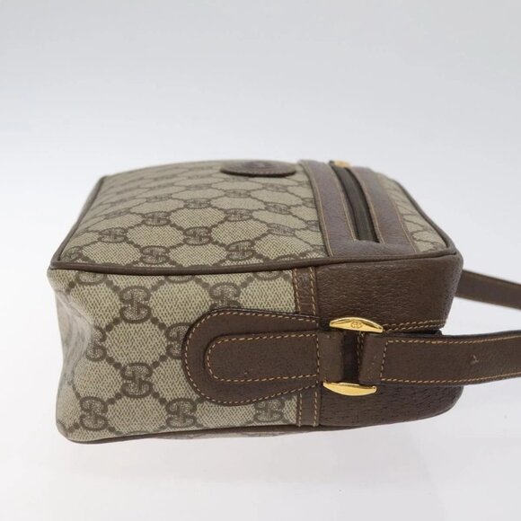 GUCCI GG Supreme Shoulder Bag PVC Beige Gold - Picture 3 of 16